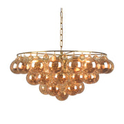Merriman - Chandelier - Amber And Brass