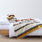 Solola - Handwoven Oblong Pillow - Yellow / Natural
