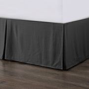 Hera - Queen Washed Linen Tailored Bed Skirt - Slate