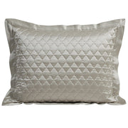 High Shine Satin - Quatrefoil Quilt Pillow Sham Set (Set of 2) - Champagne