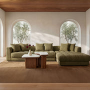 Abi - Nesting Coffee Table Cosmos Marble - Beige / Light Brown