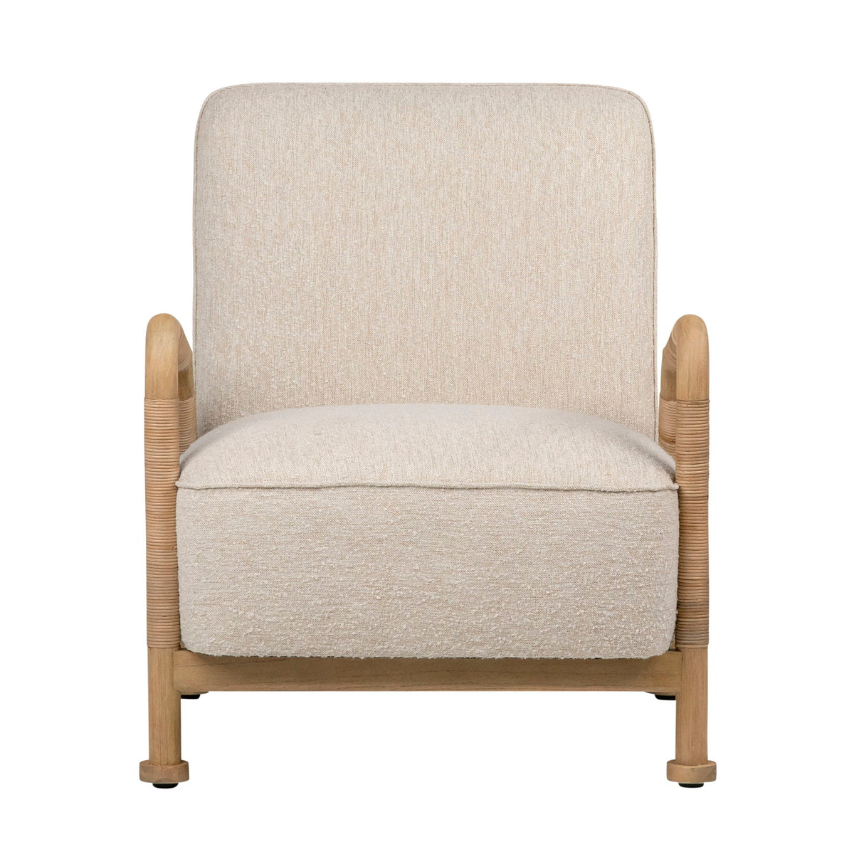 Clyde - Occasional Chair - Ivory And Natural