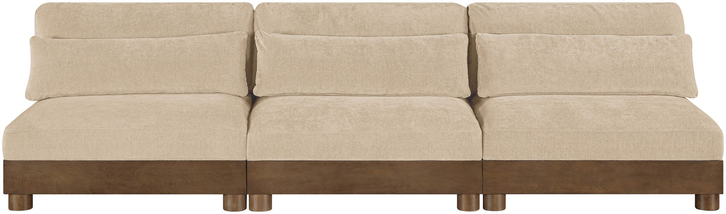 Turin - Fabric Upholstered Modular Armless Sofa