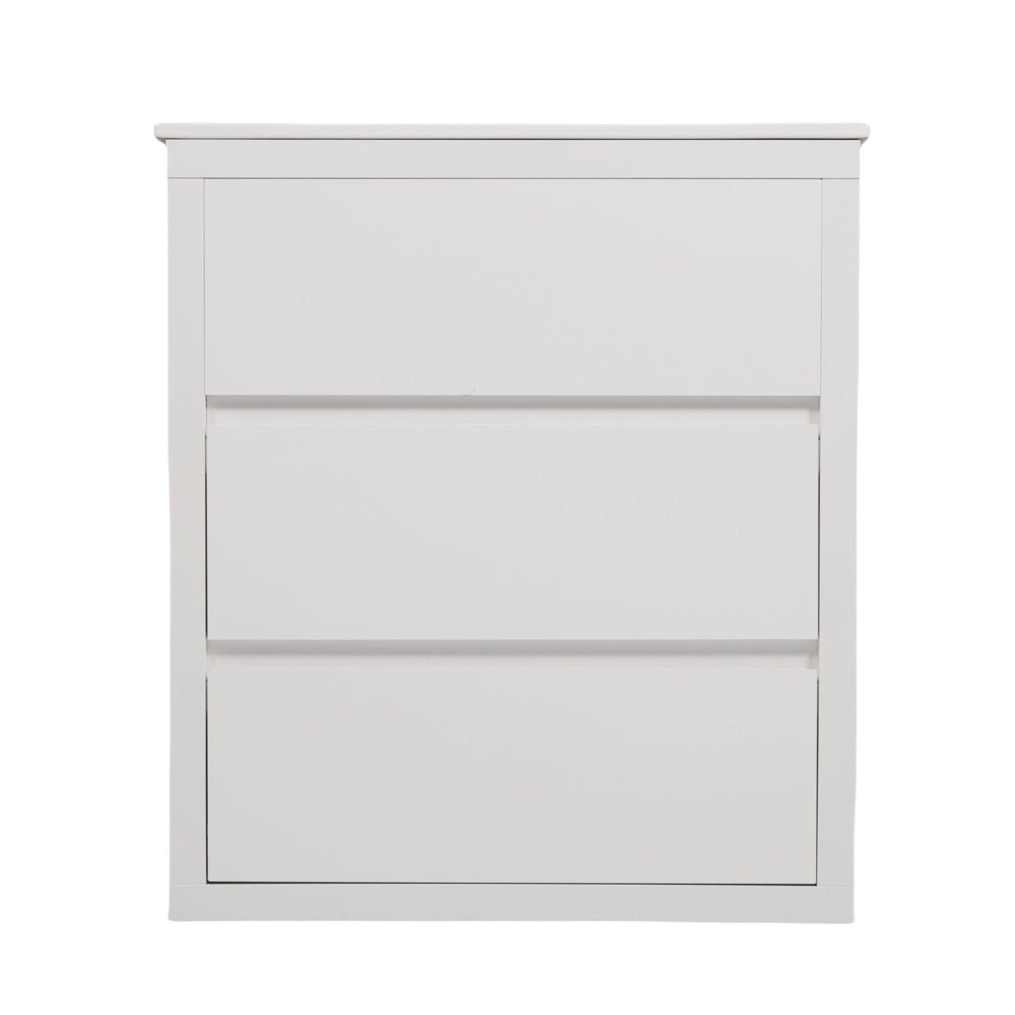 Freestanding Bathroom Vanity With Ceramic Sink, 2 Full Extension Drawers