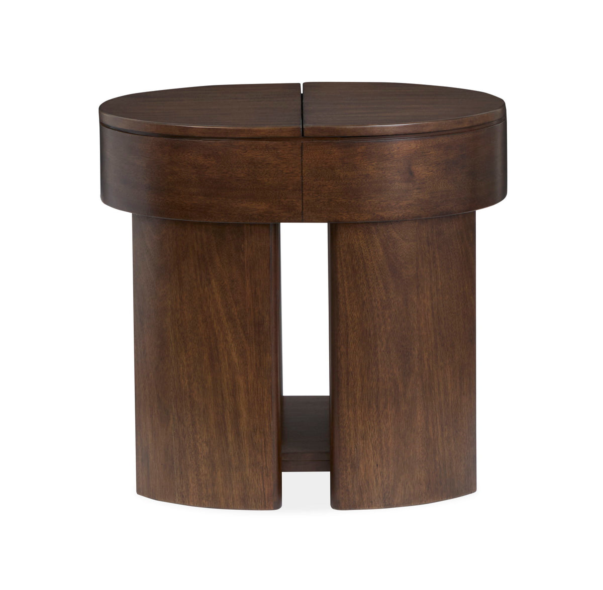 Holloway - Oval End Table - Toasted Almond