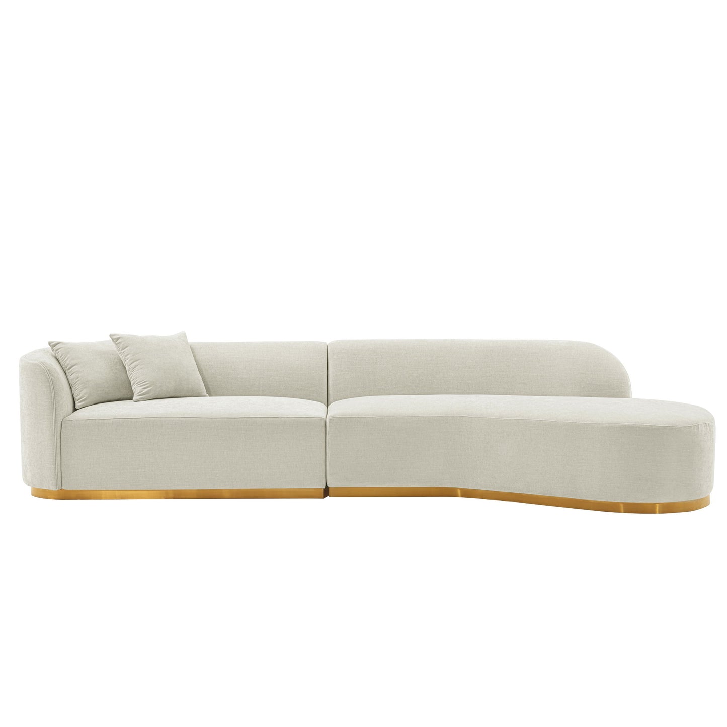 Daria - Sofa Sectional With Pillows, 2 Piece Design