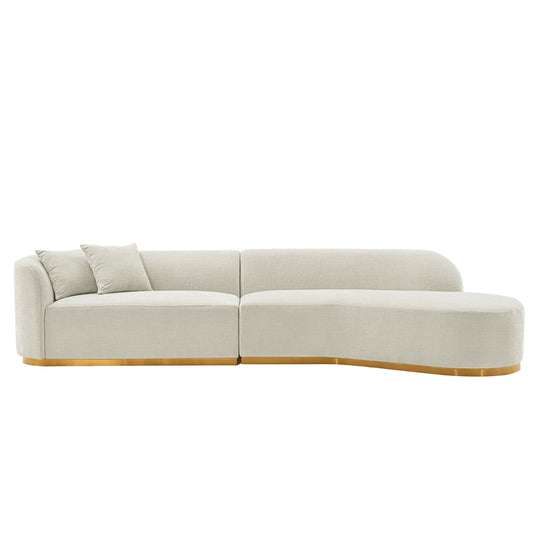 Daria - Sofa Sectional With Pillows, 2 Piece Design
