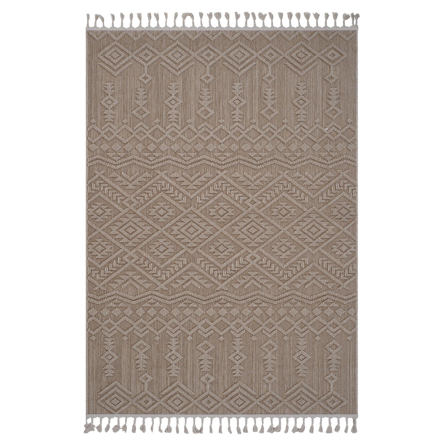 Guros - 6' X 9' Traditional Indoor / Outdoor Area Rug - Natural