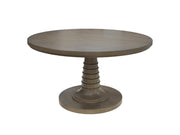 Seraphina - Complete Round Dining Table - Midnight Oak