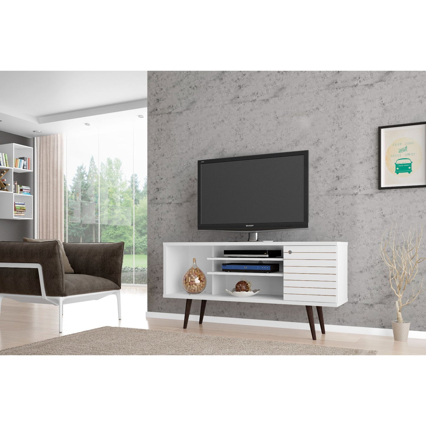 Liberty - TV Stand With Open / Concealed Storage