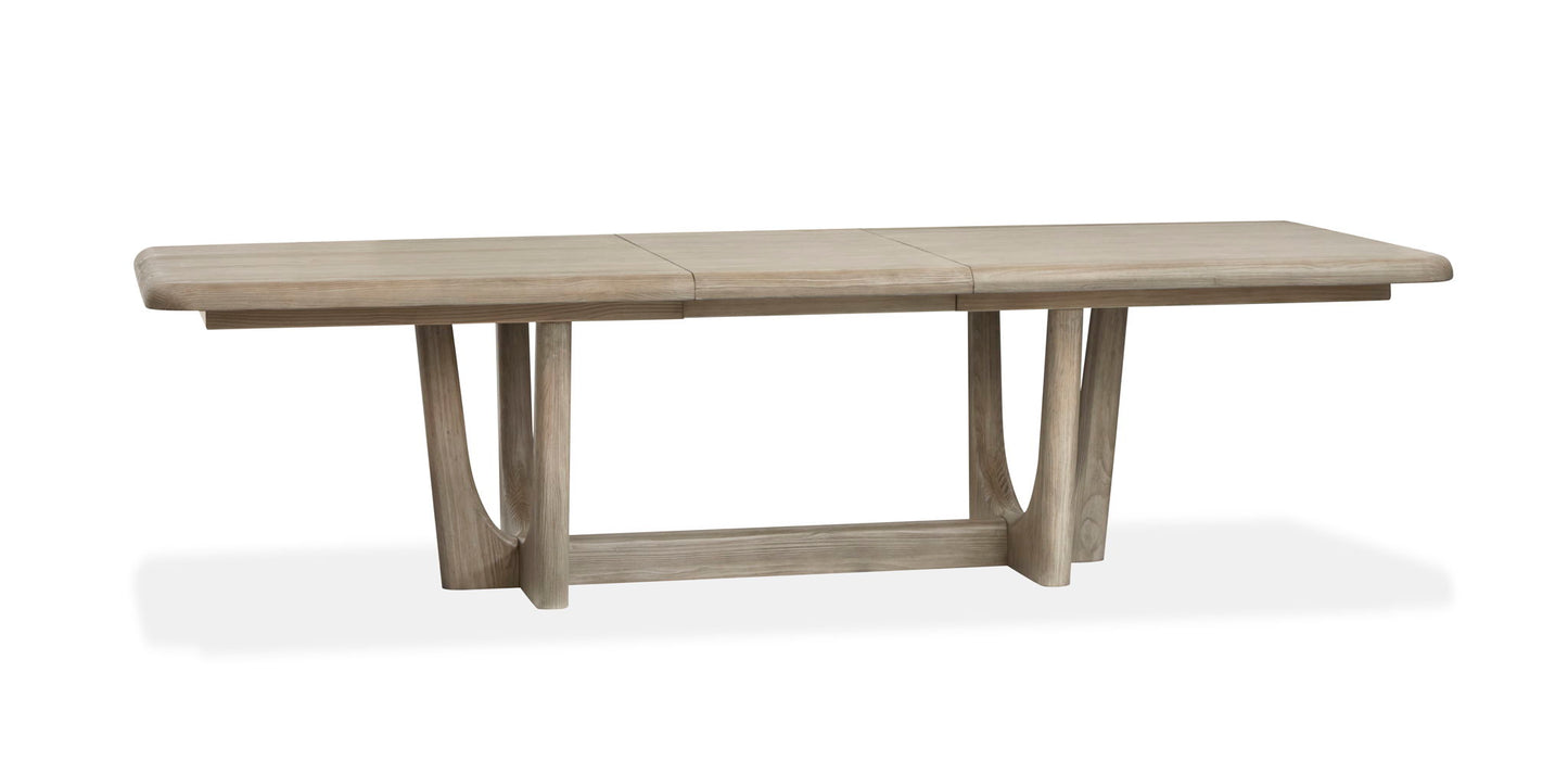 Braelyn - Extendable Trestle Dining Table - Dorian Grey