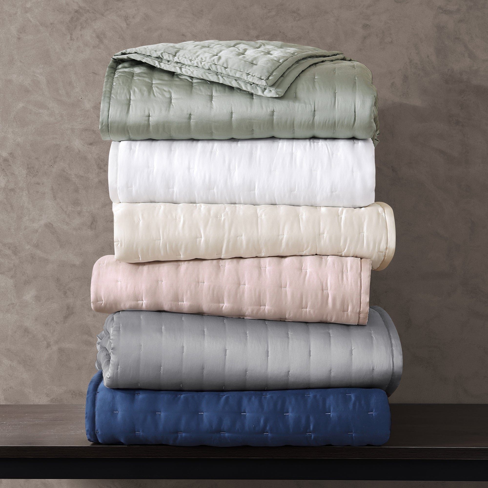 Lyocell - Full/Queen Eucalyptus Quilt Set (Set of 3) - Gray