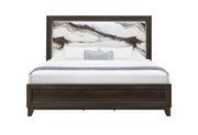 Harmony - Full Bed With LED - Dark Brown