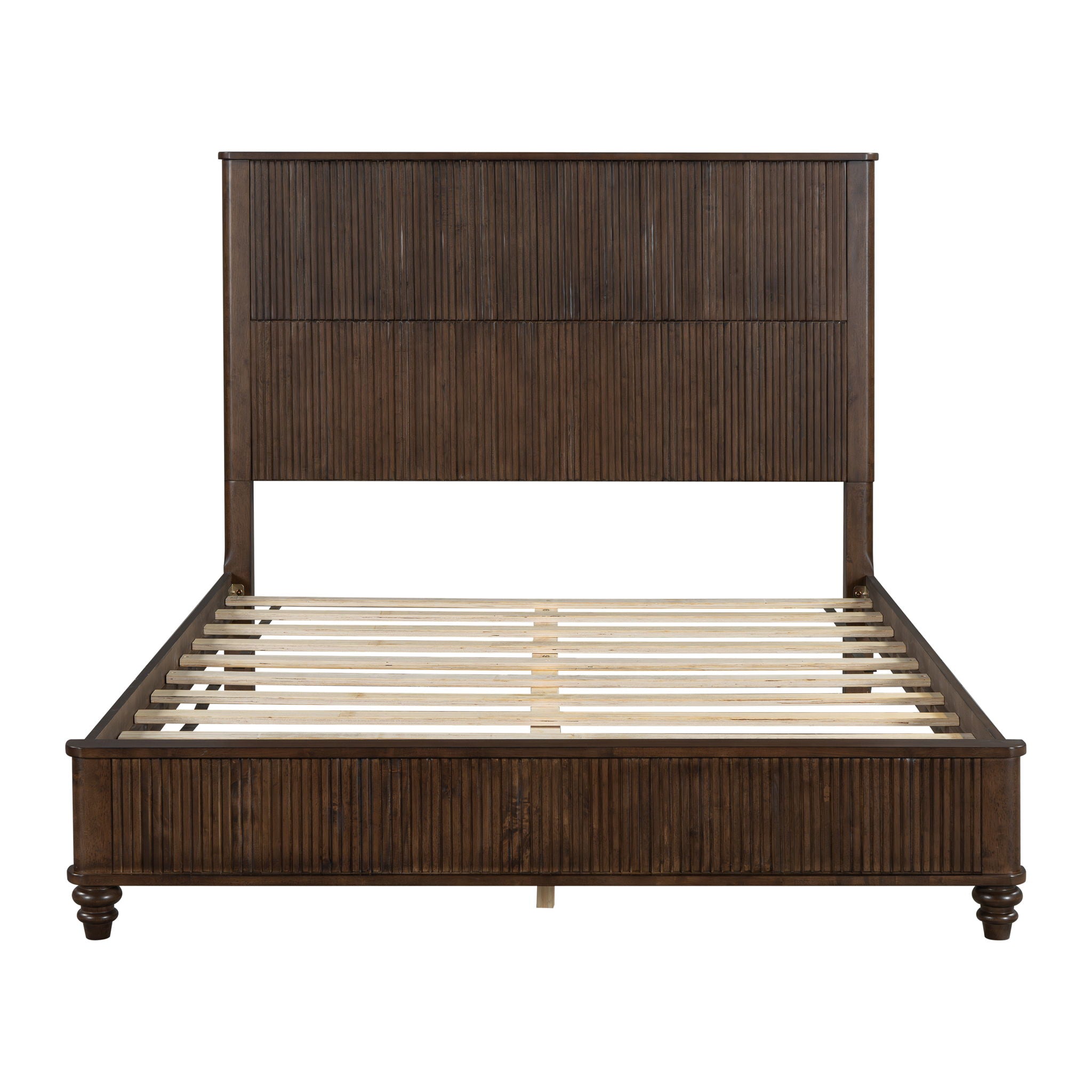 Platform Bed Frame With Tall Headboard
