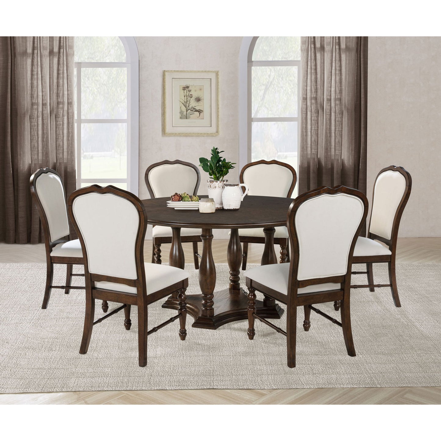Claire - Round Dining Table Set