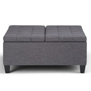Harrison - Coffee Table Storage Ottoman - Dark Gray