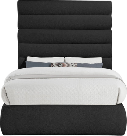 Adam - Boucle Fabric Bed With 70.5" Headboard