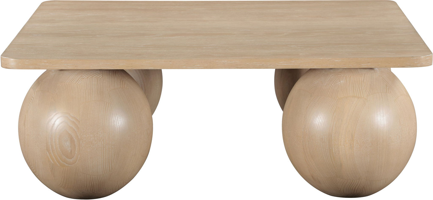 Fitch - Oak Veneer Coffee Table - 4 Legs