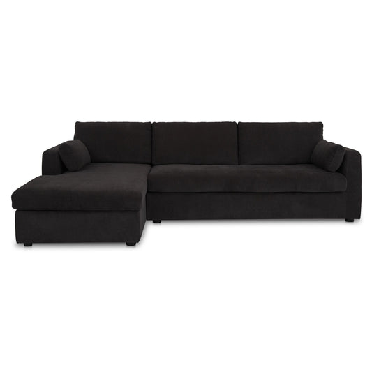 Burrow - Sleeper Sectional With Left Storage Chaise - Black