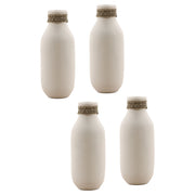 Flinton - Vase (Set of 4) - White And Natural