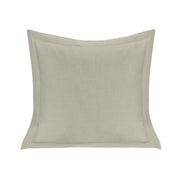 Luna - Single Flanged Washed Linen Pillow - Light Tan