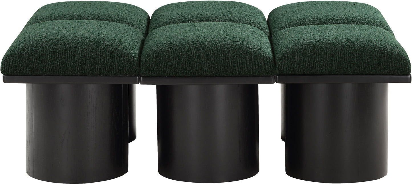 Pavilion - 6 Piece Modular Bench With Black Base