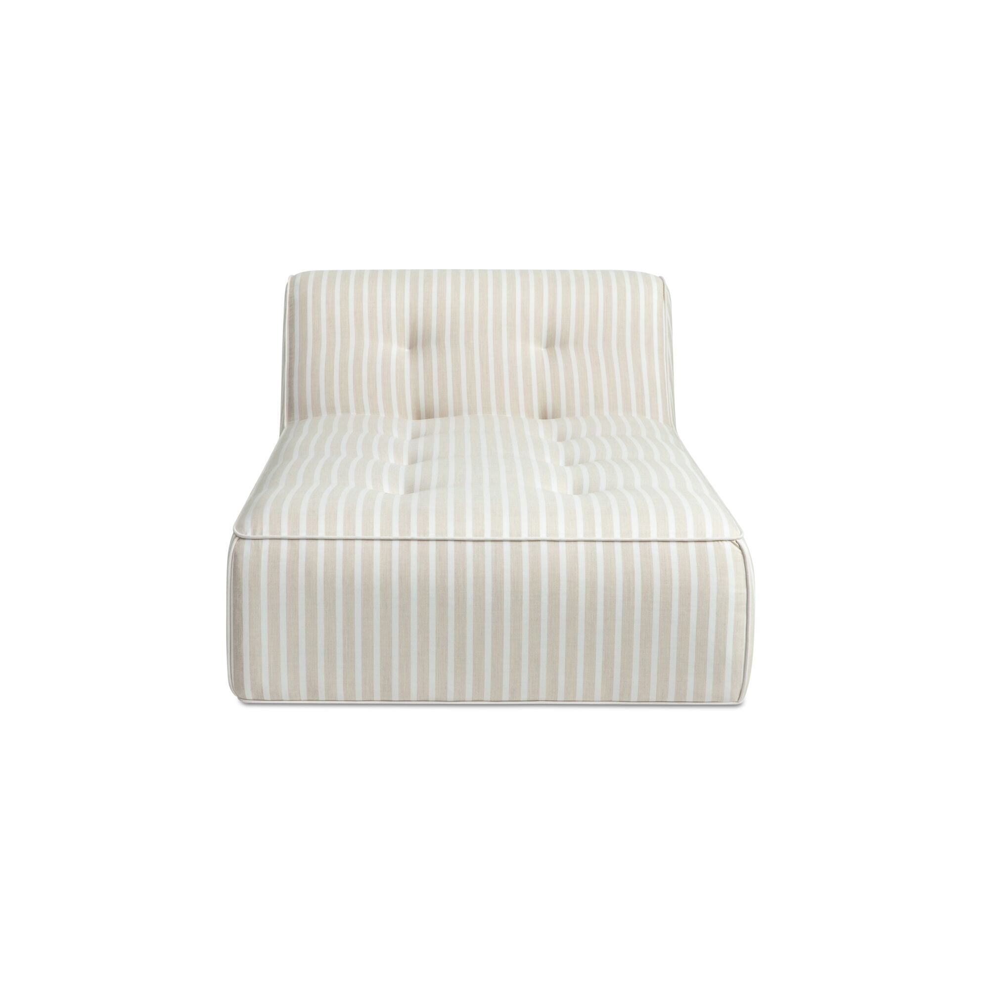 Sunseeker - Outdoor Chaise Stripe - Brown