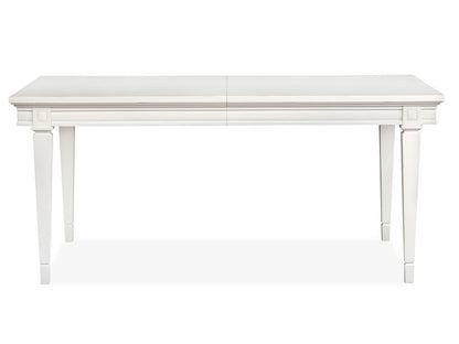Willowbrook - Extendable Rectangular Dining Table - Egg Shell White