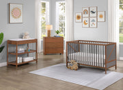 Pixie Zen - 3 In 1 Crib - Walnut Brown