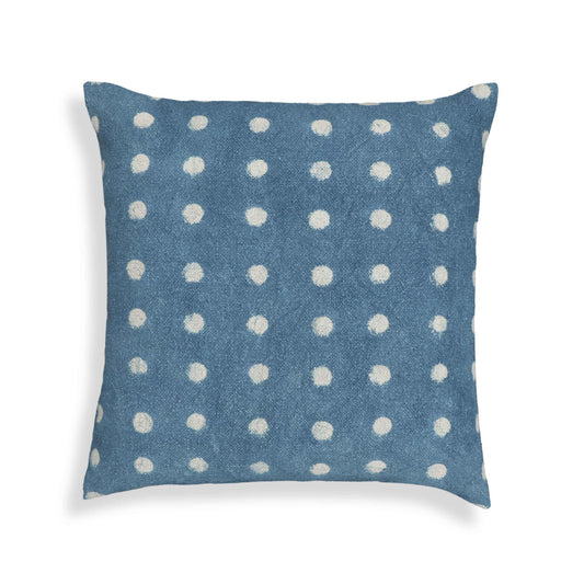 Indigo - 20" Square Accent Pillow Cover - Blue