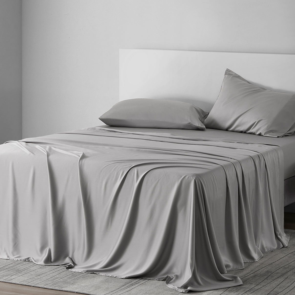 Lyocell - Queen Eucalyptus Sheet Set (Set of 4) - Gray