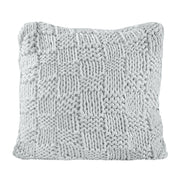 Chess Knit - Euro Pillow - Gray