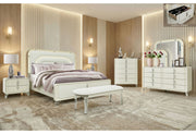 Lyra - 5 Piece Queen Bedroom Set - Beige
