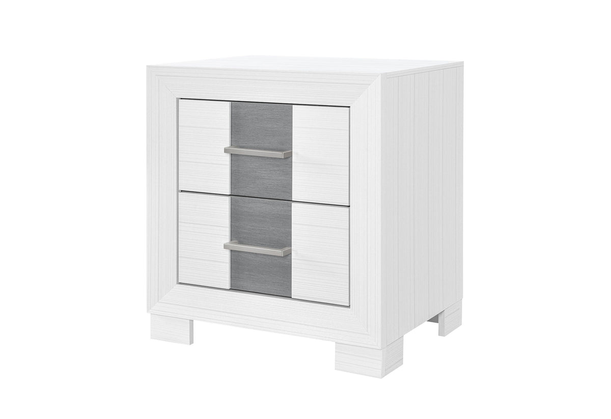 Optimus - Nightstand - White / Gray