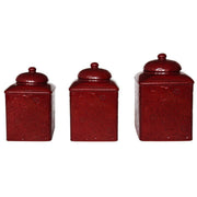 Savannah - Canister Set (Set of 3) - Red