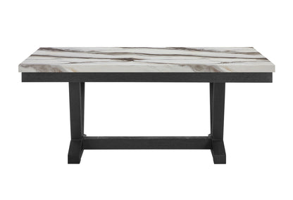 D1319 - Dining Table - Black / White