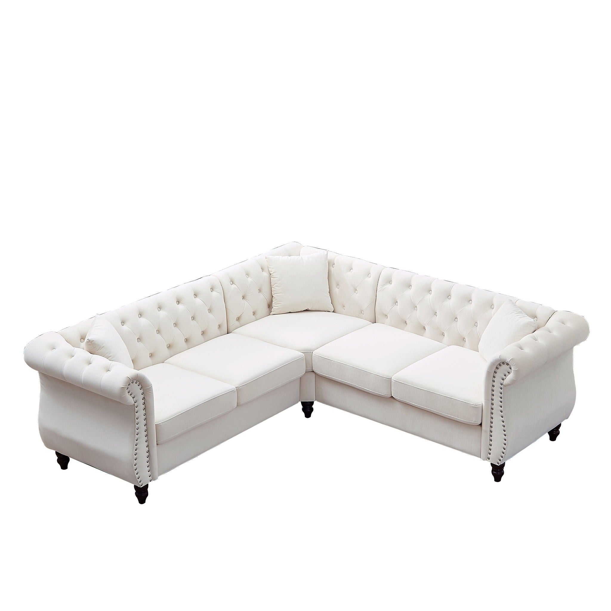Streamline Modern L-Shaped Corner Sofa