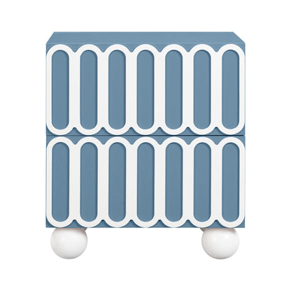 Tori - Motif Nightstand - Blue