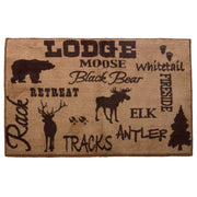 Brown Lodge Rug - Lodge Rug - Tan & Chocolate Brown