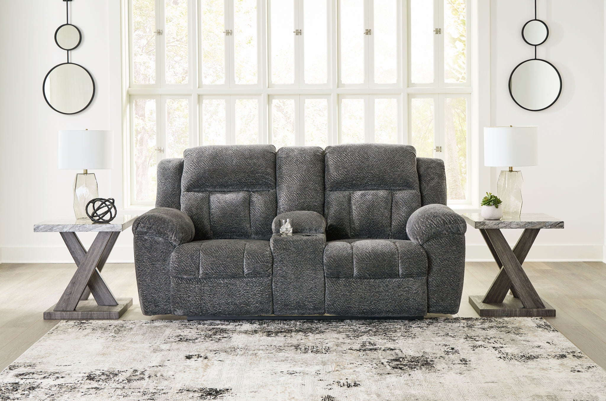 Frohn Double Reclining Loveseat With Console - Thumbnail 2