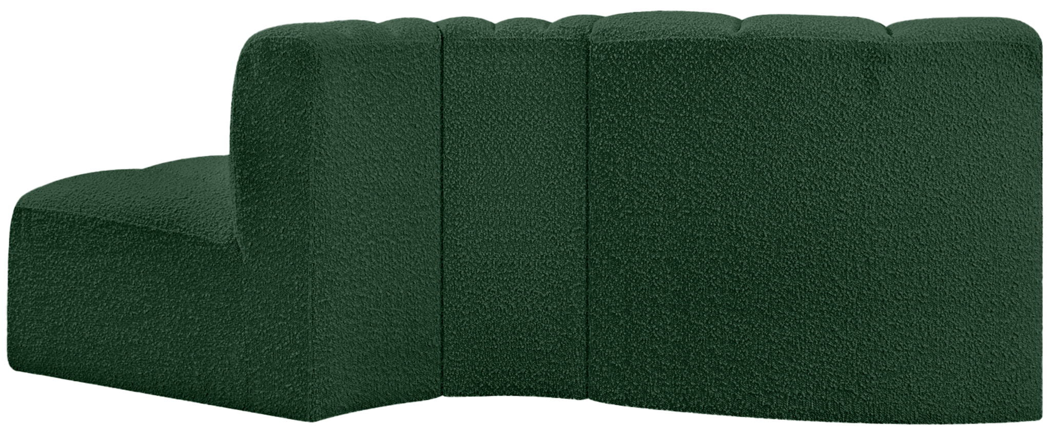 Arc - Boucle Fabric 3 Piece Modular Sofa