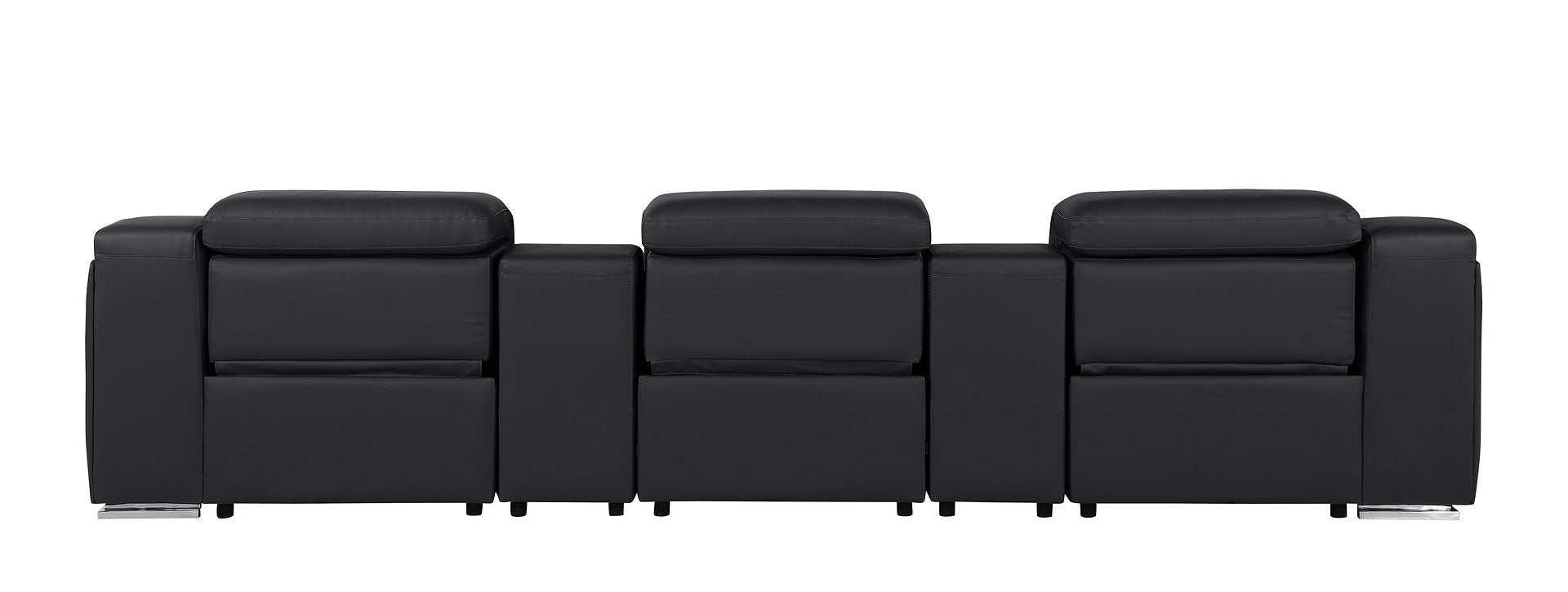 1116 - 5-Piece Modular Power Reclining Sofa In With 3 Power Recliners & Power Headrests