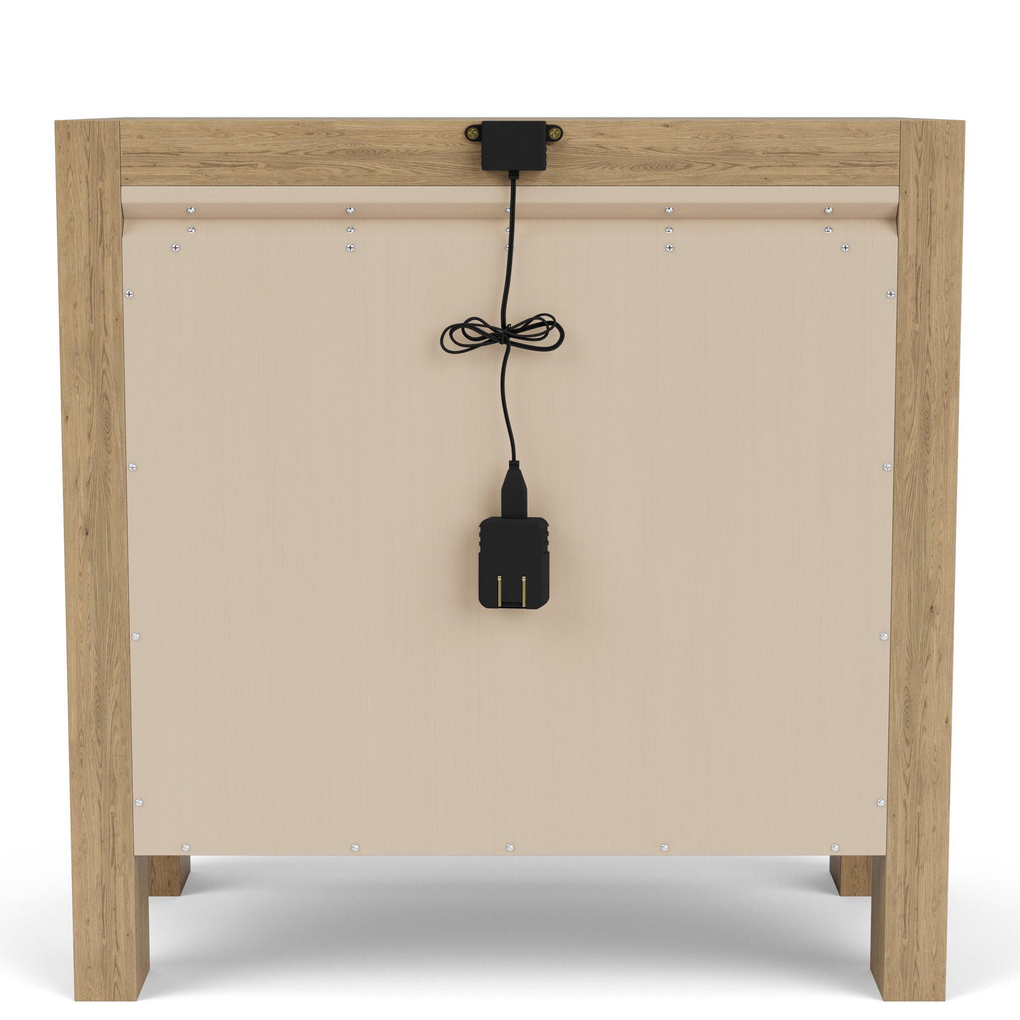 Davie - Wood 3 Drawer Nightstand - Light Brown