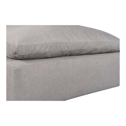 Terra - Livesmart Fabric Condo Ottoman - Light Gray