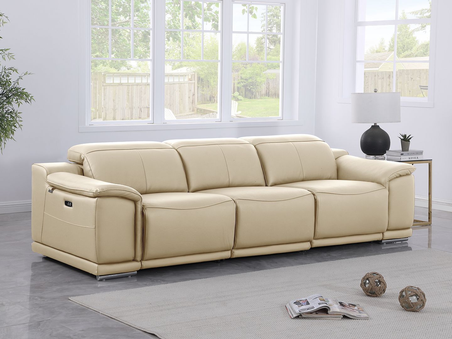 9762 - 3-Piece Modular Power Reclining Sofa With 2 Power Recliners In