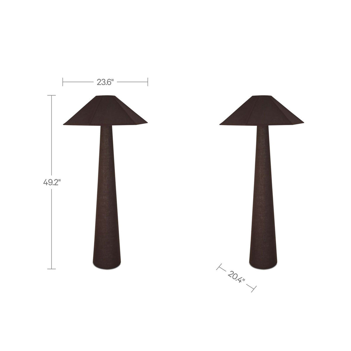 Gigi - Floor Lamp - Dark Brown