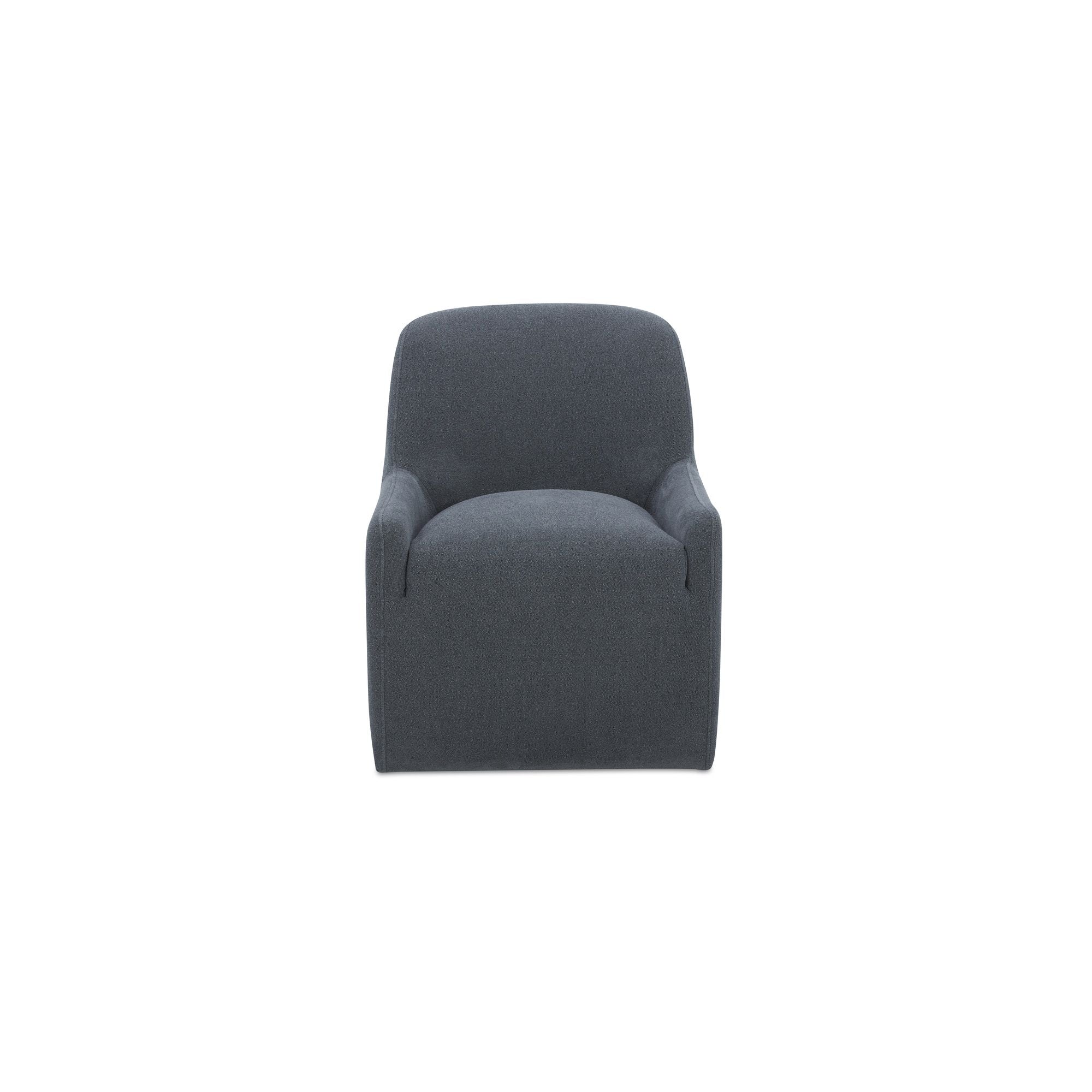 Maisie - Rolling Dining Chair - Slate Blue