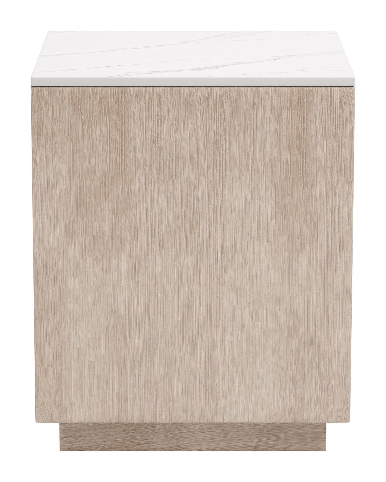 Tidecrest - Side Table - White / Light Brown