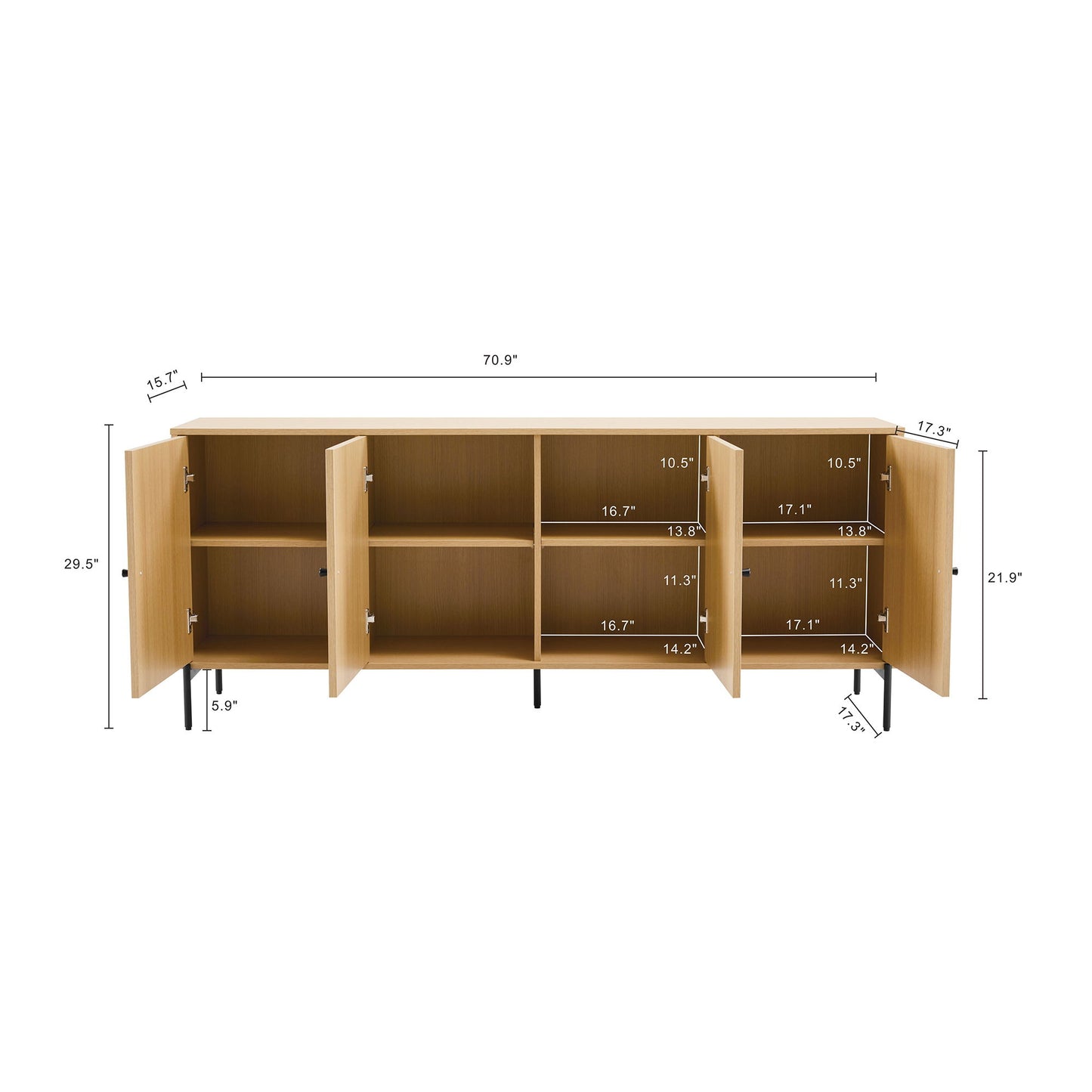 Magnolia - Sideboard - Light Oak