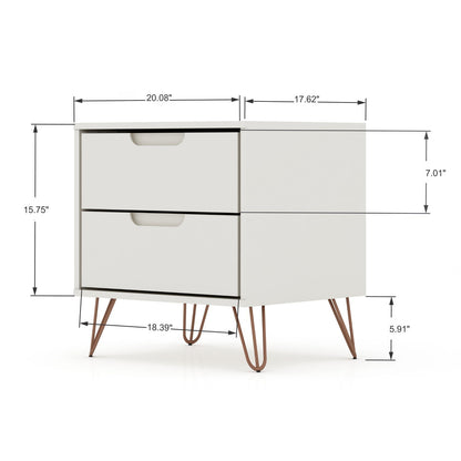 Rockefeller - 2 Drawer Nightstand